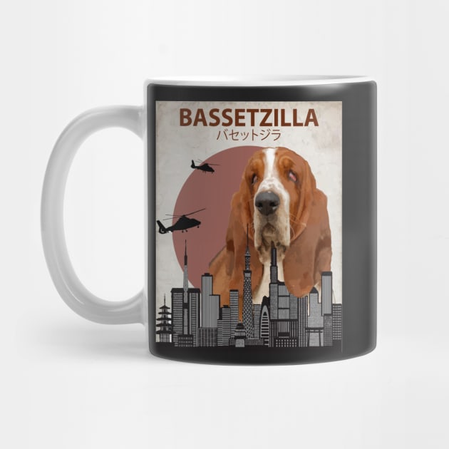 Bassetzilla – Basset Hound Giant Dog Monster by Animalzilla